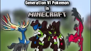 Generation VI Pokemon built in Minecraft (650-721)
