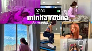ROTINA DA MANHÃ| morando sozinha| academia| psicóloga| pós treino| recebido✨🏋️‍♀️⏰🏠