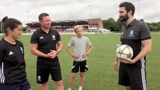 Kicking exercise to help you kick over the ball on impact // School of Kicking