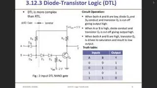 Diode Transistor Logic (DTL) and Transistor Transistor Logic (TTL)