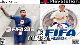 FIFA 23 PS5 против FIFA 2001 PS1