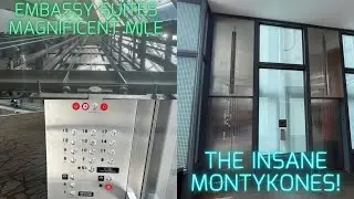 INSANELY FAST MontgomeryKONE Traction Elevators | Embassy Suites | Magnificent Mile | Chicago, IL