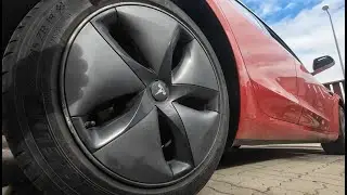 Tesla Model 3 Z&ouml;rgő aero d&iacute;szt&aacute;rcsa - aero wheel cover rattling