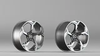 001655 Raw 3D Scan of Car Alloy Wheel Rim
