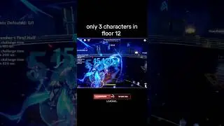 Floor 12 with 3 characters #genshinimpact