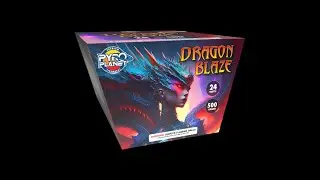 24C25M002 Dragon Blaze 24 shot cake - fanned - 500g