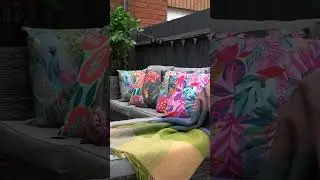 UPLIFT your patio garden with outdoor fabrics & waterproof cushions! #outdoordecor #outdoorfurniture