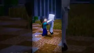 Hero brand VS entity 303  fight Gaming ROBO2 #minecraft