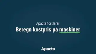 Beregn kostpris p&aring; maskiner | For h&aring;ndv&aelig;rkere | Apacta