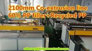 Tongsan PP corrugated sheet machine factory has 6 sets PP corrugated sheet extrusion line in stock