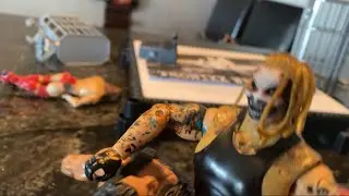 The Fiend vs Roman Reigns vs Daniel Bryan Action Figure Match! Hardcore Championship!