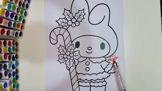 Relaxing ASMR video | A collection of the best New Year's coloring pages✨