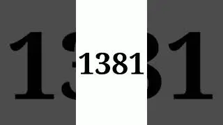One Thousand Three Hundred Eighty One | Comment What is Special For You With This Number #shorts