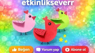 Origami ile sevimli kuşlar 🐦