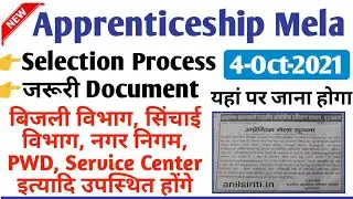 Apprentice Mela Selection Process, Required Documents, Where is the Mela going to be held, Govern...