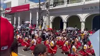 Colegio Agustiniano en el desfile día de la independencia de la República Dominicana.