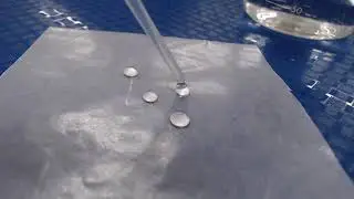 Water on Wax Paper