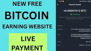 New Free Cloud Mining Website | New Free Bitcoin Earning Website | Earn Free Bitcoin 