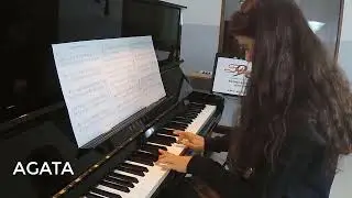 EINAUDI - MELODIA AFRICANA IV (suonata da AGATA + NICOLE + SERENA, Allieve🎹Studio98)