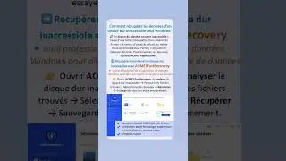 Comment r&eacute;cup&eacute;rer les donn&eacute;es d&rsquo;un disque dur inaccessible sous Windows ?