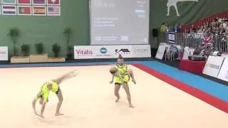 Lin-Si van Markesteijn Sam van Lieshout Veerle Martens MIAC 2015 acro tempo oefening