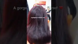 No bleach, no worries 😉🍒 Red on brown #semipermanenthairdyes #nondamaginghairdyes #haircolours