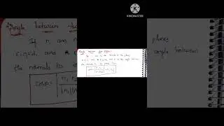 Class11, Product of vectors,Angle between two planes