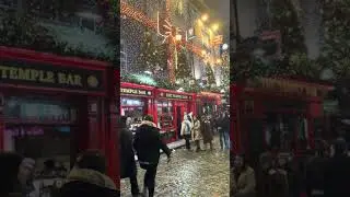 Dublin Temple Bar will soon look like this #winter #dublin #ireland #christmas #winteriscoming
