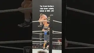 The Creed Brothers take down Ludwig Kaiser at WWE LIVE! #wwe #short #shorts #wrestling