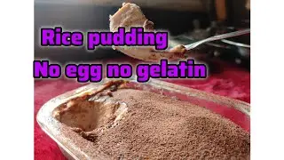 Easy Leftover Rice Chocolate Pudding |Rice Pudding |No Gelatin
