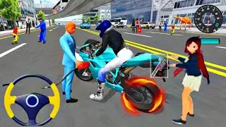 New SkyblueSport Bike In Parking 3d Driving Class android game || Car Game #gameplay​ #cargames #49