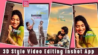 New Trending Instagram Lyrics Reels | 3D Photo Moving Lyrics Video Editing | Inshot Video Editing