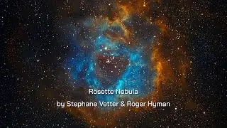 Rosette Nebula by Stephane Vetter & Roger Hyman