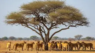 No Escape from Lions Monkey Survival on the Open Savannah
