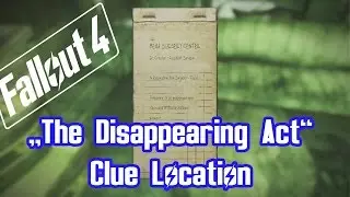 Fallout 4 - Руководство - Акт исчезновения: подсказка в доме!