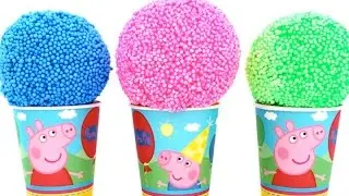 Foam Clay Surprise Eggs inside Ice Cream Cups