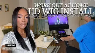 Making Healthier Habits + Lowering My Blood Pressure + Cycling Work Out At Home + SHEIN Wig Install