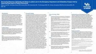 Decreasing Pharmacy Call-backs and delays in patient care