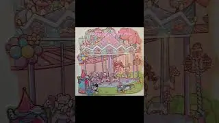 merry go round (15/50) capybara box DIY miniature sticker landscape short