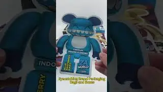 Custom Mylar Bag Die Cut Bag with Box 3.5g! Customize Bearbrick Bag and Box, custom yours, make it!