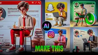 How to create 3D Ai Social Media Boy images #aiimages