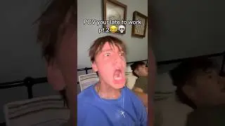 bro got knocked😂💀... #funny #comedy #late #work #gonewrong #pt2 #relatable