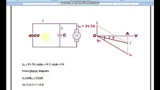 Unit -5 | Problems on power factor correction| power factor improvement |