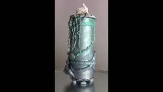Home D&eacute;cor Altered Jar in Beach/Ocean Theme