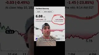 PacWest Bank stock collpases in pre market trading #pacwestbank #banks #banking #bankfailure #bankin
