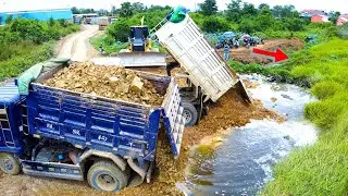 Wow!! Scary Machines Full Project!! Transforming a Landfill with Dump Trucks & Dozers in Action!