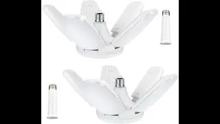 8000LM 80W E26 Deformable LED Garage Lights