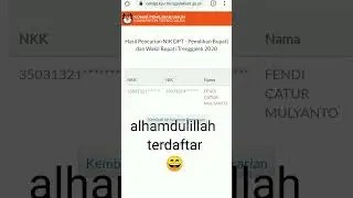 CARA CEK NIK PEMILIH DI TRENGGALEK (DPT- DPPh - DPTb)