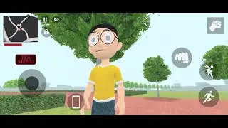 Nobita Train 🚂 Se Utar Kar Airport 🛩️Gaya Uske bad Park 🏞️ Indian Auto Theft Game Play