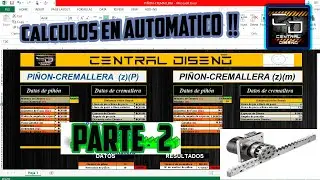 Dise&ntilde;o de PI&Ntilde;&Oacute;N-CREMALLERA en SolidWorks SIN TOOLBOX[C&aacute;lculos en autom&aacute;tico] PARTE 2